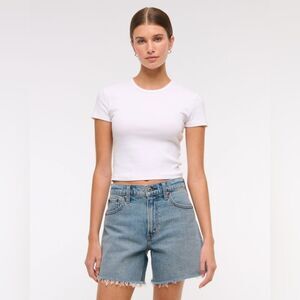 Abercrombie & Fitch The High Rise 7" Dad Shorts Size 8